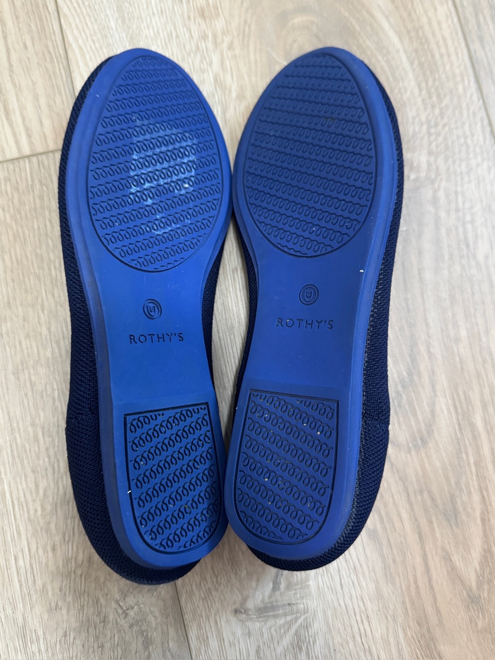 ROTHY'S Women's Navy with White Trim Ballet Flat Sz. 8.5 - Picture 13 of 14